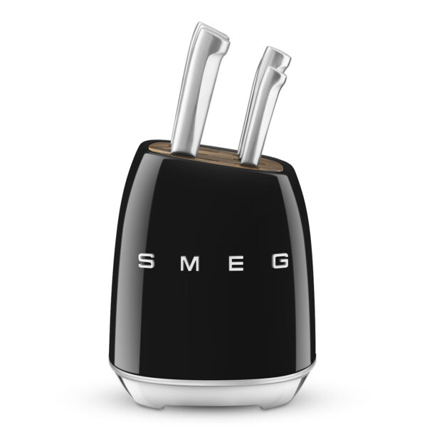 SMEG KBSF02BL KNIFE BLOCK SET BLACK