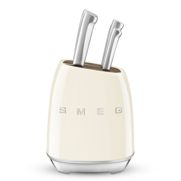 SMEG KBSF02CR KNIFE BLOCK SET CREAM