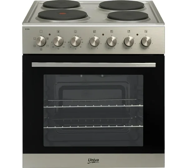 UNIVA U336SM-1 U/COUNTER OVEN & HOB S/STEEL 600MM