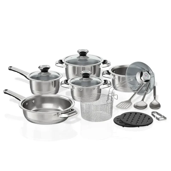 BENNETT READ KSC316 16PCE FINESSE POT SET S/STEEL