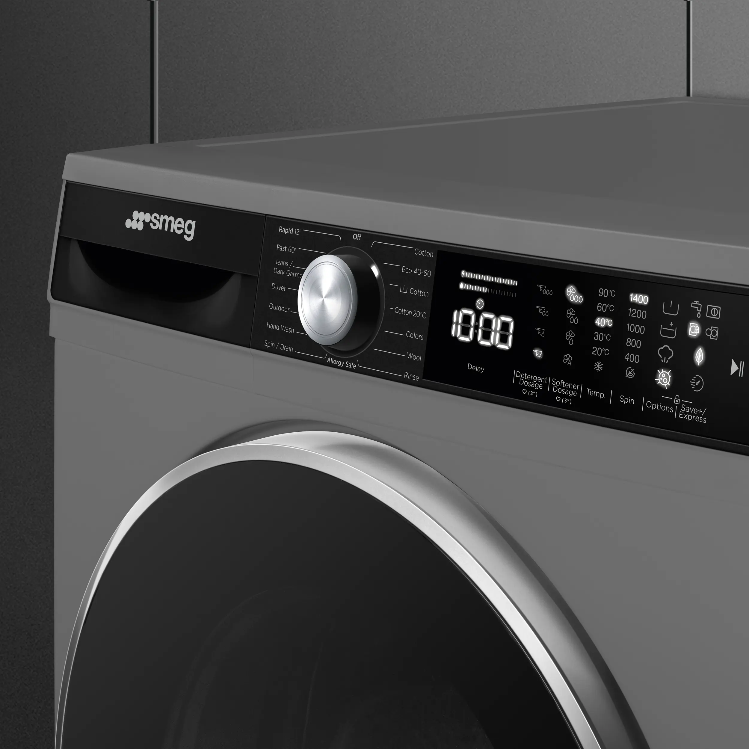 SMEG WM3T04XSA 10KG Free-standing washing machine 5 SMEG WM3T04XSA 10KG Free-standing washing machine - Image 5