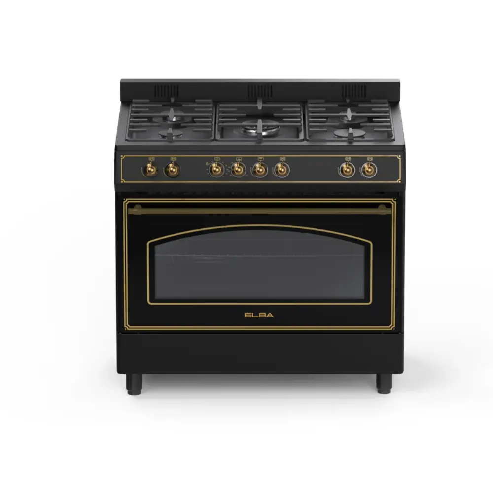 ELBA 9S4EX937KB 90CM 5 GAS BNR ELECTRIC OVEN