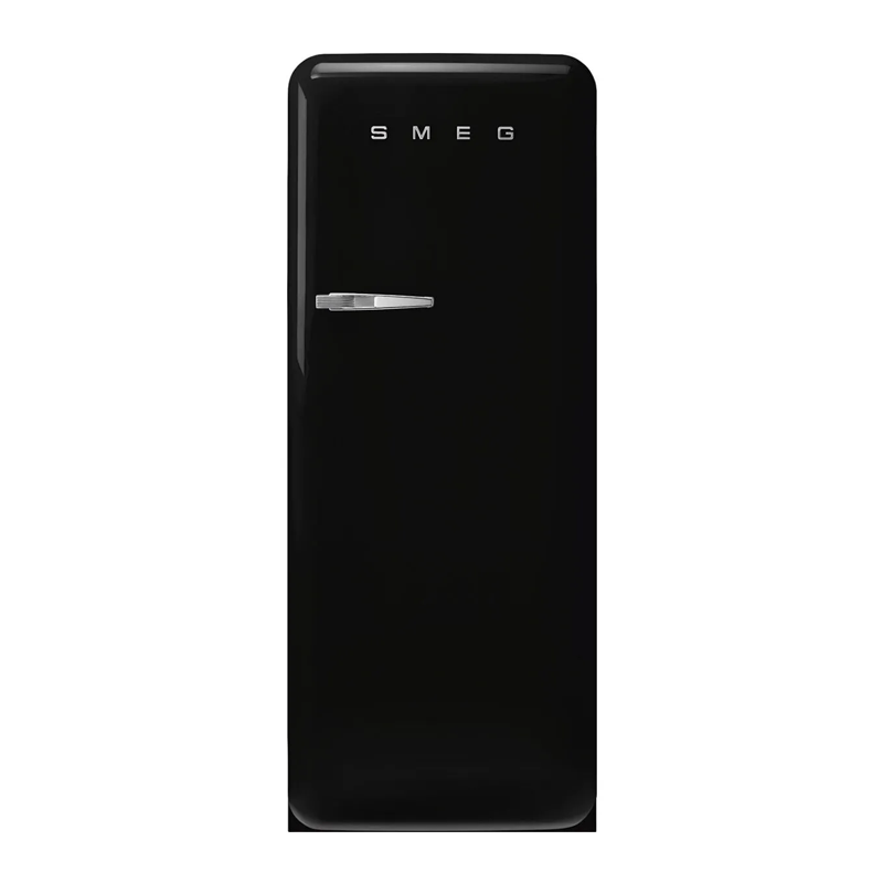 SMEG FAB28RBL6 SINGLE DOOR BLACK FRIDGE 1 SMEG FAB28RBL6 SINGLE DOOR BLACK FRIDGE