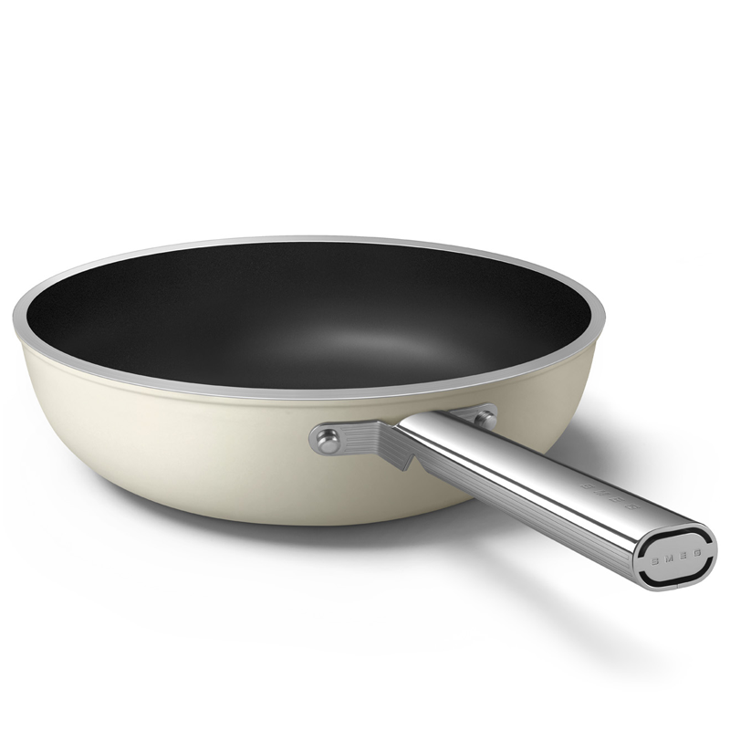 SMEG WOF3002CRM 30CM WOK MATTE CREAM 1 SMEG WOF3002CRM 30CM WOK MATTE CREAM