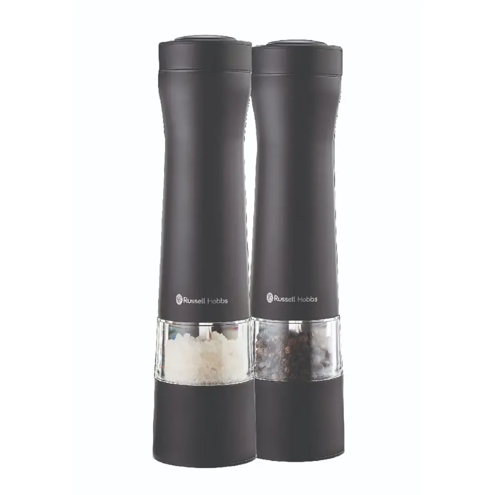 Russell Hobbs - Black LED Electric Salt & Pepper RHSPMB2 1 Russell Hobbs - Black LED Electric Salt & Pepper RHSPMB2